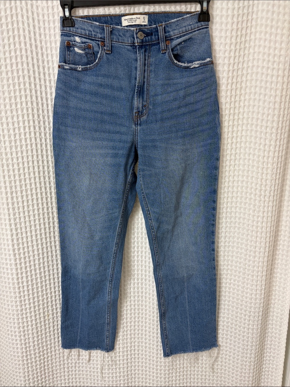 Abercrombie & Fitch Curve Love The Ankle Straight Ultra High Rise 27/4